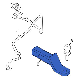Lincoln OE - Rear Trailer Hitch Ball Mount