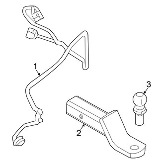 Lincoln OE - Rear Bumper - Trailer Hitch Components (With Trailer Tow)