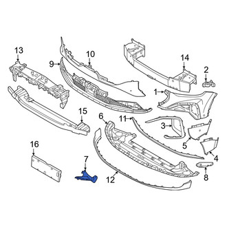 Lincoln OE - Front Right Lower Spoiler
