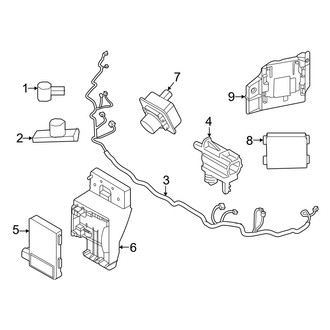 Lincoln OE - Front Bumper & Grille - Electrical Components (With Appearance Package)