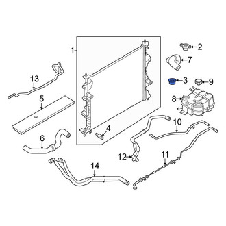 Lincoln OE - Lower Radiator Insulator