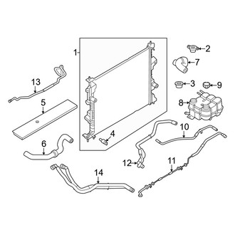 Lincoln OE - Cooling - Radiator & Components (FULL HYBRID EV-GAS (FHEV))