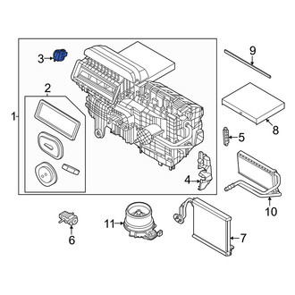 Lincoln OE - HVAC Air Inlet Door Actuator
