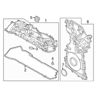 Lincoln OE - Engine / Transaxle - Valve & Timing Covers