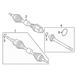 Lincoln OE - Front Suspension - Drive Axles