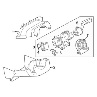 Lincoln OE - Steering Column - Shroud, Switches & Levers