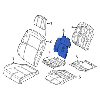 Lincoln OE - Front Right Upper Seat Heater Pad