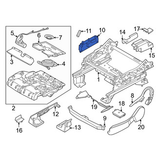 Lincoln OE - Front Right Power Seat Switch