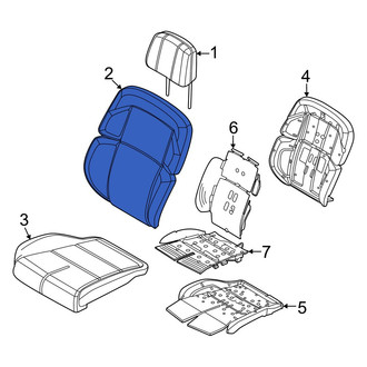 Lincoln OE - Front Left Seat Back Cushion Cover