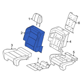 Lincoln OE - Rear Right Seat Back Cushion Cover