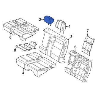 Lincoln OE - Rear Left Outer Headrest
