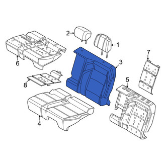 Lincoln OE - Rear Left Seat Back Cushion Cover