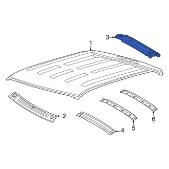 Lincoln OE - Rear Roof Header Panel