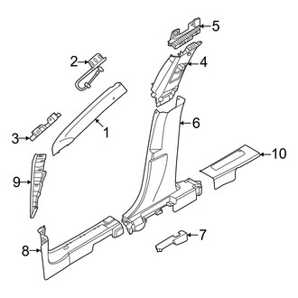 Lincoln OE - Pillars, Rocker & Floor - Interior Trim