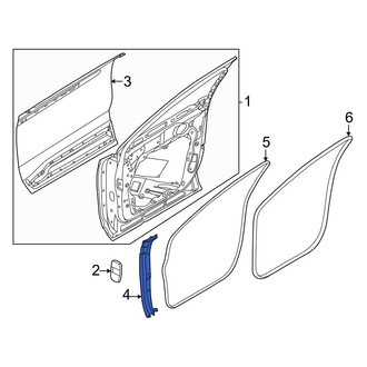 Lincoln OE - Left Door Shell Seal