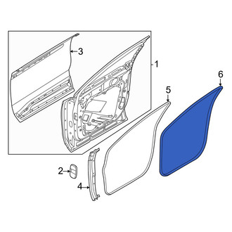 Lincoln OE - Rear Right Outer Door Seal