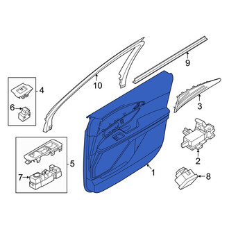 Lincoln OE - Front Left Inner Door Interior Trim Panel