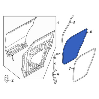 Lincoln OE - Rear Left Inner Door Seal