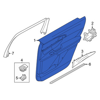 Lincoln OE - Rear Right Inner Door Interior Trim Panel
