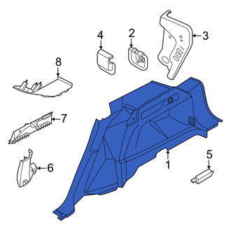 Lincoln OE - Rear Right Interior Quarter Panel Trim Panel