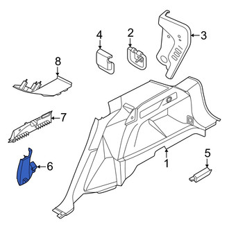 Lincoln OE - Right Body C-Pillar Trim Panel