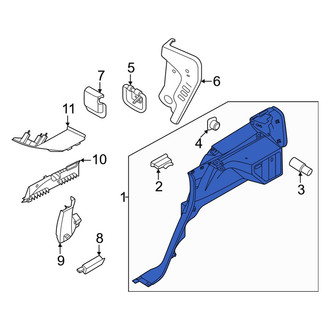 Lincoln OE - Rear Left Interior Quarter Panel Trim Panel