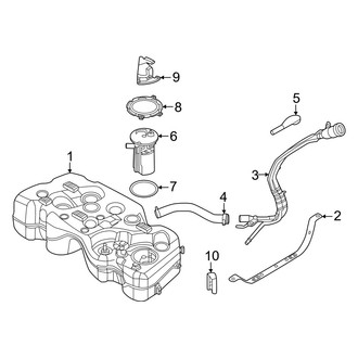 Lincoln OE - Fuel System Components (FULL HYBRID EV-GAS (FHEV))