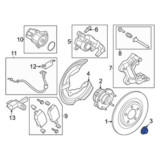 Lincoln OE - Rear CV Joint Nut