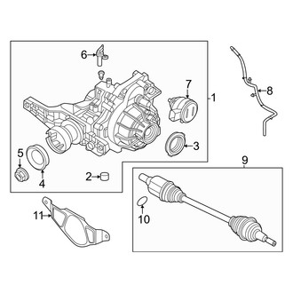 Lincoln OE - Rear Suspension - Axle & Differential