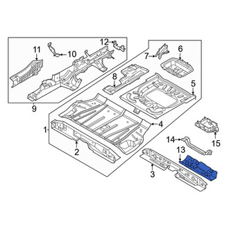 Lincoln OE - Rear Rearward Floor Pan Crossmember