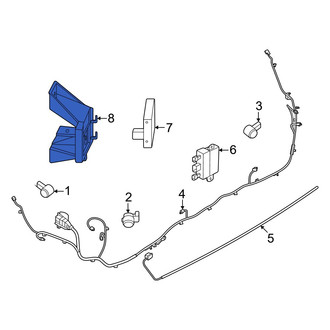 Lincoln OE - Rear Right Blind Spot Detection System Warning Sensor Bracket