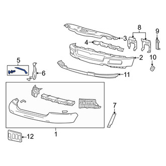 Lincoln OE - Front Left Bumper Face Bar Brace