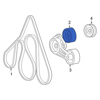 Lincoln OE - Accessory Drive Belt Idler Pulley