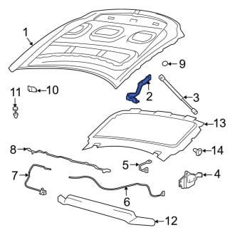 Lincoln OE - Front Left Hood Hinge