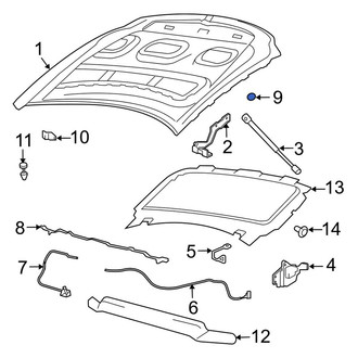 Lincoln OE - Front Hood Stop Buffer