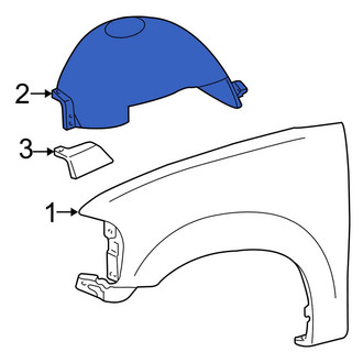 Lincoln OE - Front Right Fender Splash Shield