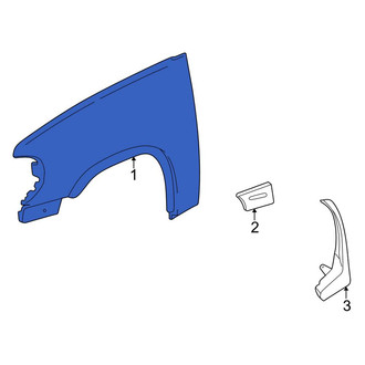 Lincoln OE - Front Right Wheel Arch Molding