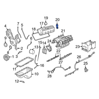 Lincoln OE - Engine Oil Filler Tube