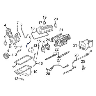 Lincoln OE - Center Engine Timing Cover Gasket