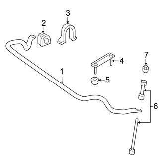 Lincoln OE - Front Suspension - Stabilizer Bar & Components (RWD)