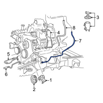 Lincoln OE - Power Steering Reservoir Hose