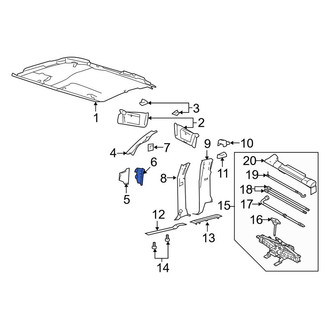 Lincoln OE - Right Outer Kick Panel Trim
