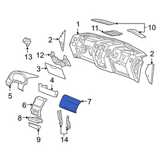 Lincoln OE - Instrument Panel Knee Bolster