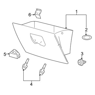 Lincoln OE - Instrument Panel - Glove Box