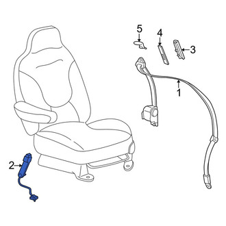 Lincoln OE - Front Left Seat Belt Receptacle