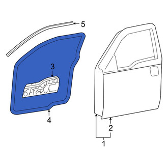 Lincoln OE - Front Left Inner Door Seal