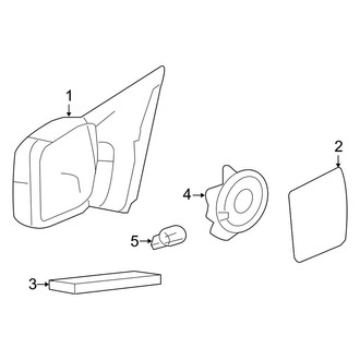Lincoln OE - Front Door - Outside Mirrors