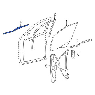 Lincoln OE - Front Left Outer Door Belt Molding