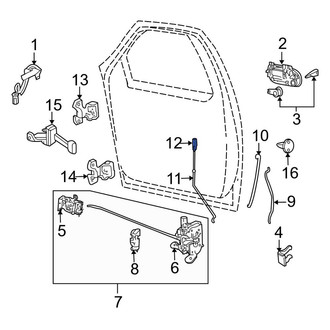 Lincoln OE - Front Door Lock Knob
