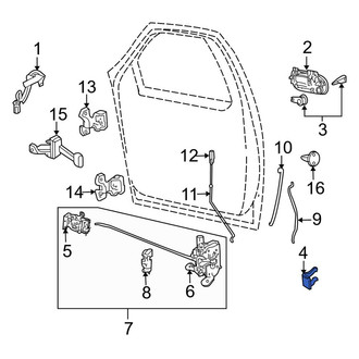 Lincoln OE - Door Lock Cylinder Clip